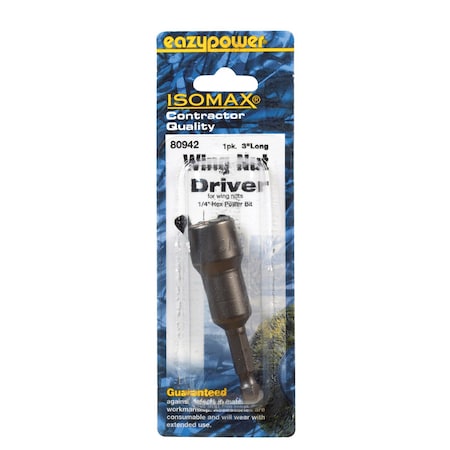 Eazypower Wing Nut Drvr 1/4X3" 80942